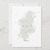 Jour d'hiver Anniversaire Fête Invitation (Dos)