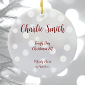 Jour difficile Ornement en céramique elf de Noël