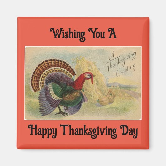 Jour du bon thanksgiving Magnet Turquie (Devant)