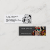 Jour du crâne mort, carte de contact (Devant / Derrière)