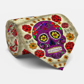 Jour du crâne mort - la cravate de sucre des (Roulé)