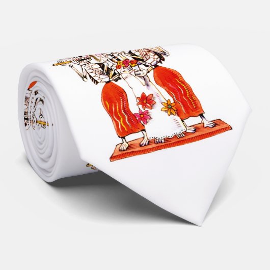 Jour du crâne mort - Squelette Cravate Fiesta (Roulé)