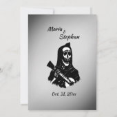 Jour du Faire-part de mariage mort (Dos)