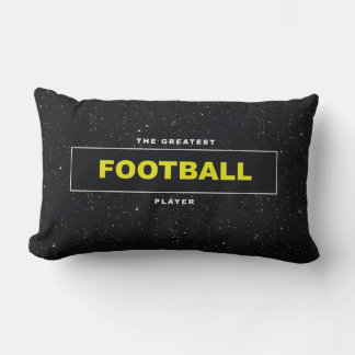 Jour du jeu de football Jaune Noir Coussin sportif