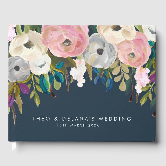 Jour du mariage Livre d'or Invité Registre de cons (Recto)