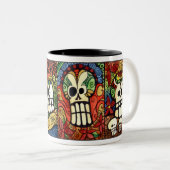 Jour du mort/de Dia de los Meurtos Mug (Devant droit)