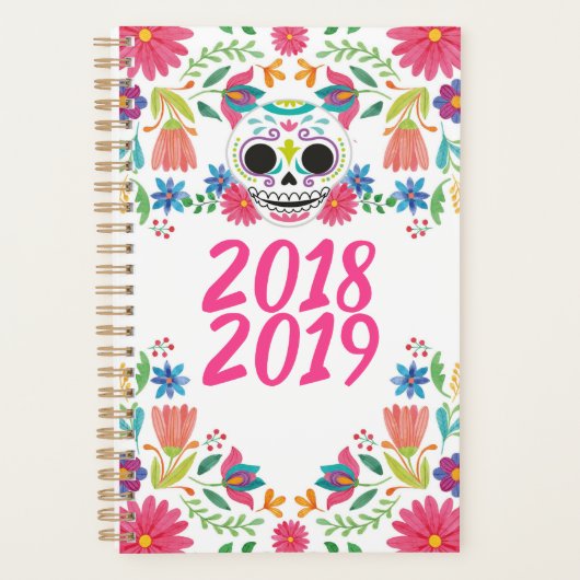 Jour du planificateur floral mort, personnalisable (Devant)