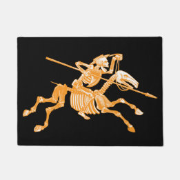 Jour du tapis de porte squelettique mort