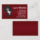 Jour du tatouage du Carte de visite crâne de sucre (Devant / Derrière)