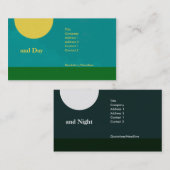 Jour et nuit carte de visite (Devant / Derrière)