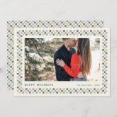 Jour férié Carte photo férié - Turquoise (Devant / Derrière)