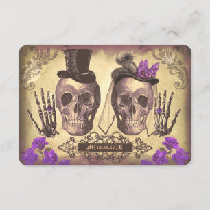 Jour gothique de crânes des cartes les épousant