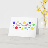 Jour heureux d'adoption ! Carte de voeux (Fleur jaune)