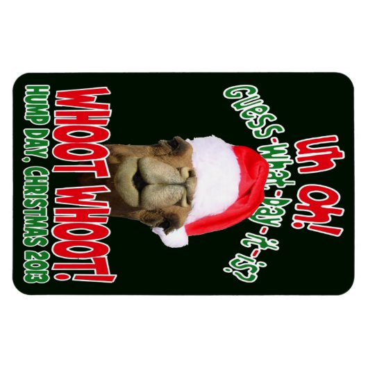Jour Hump Camel Noël 2013 Flexi Fridge Magnet (Horizontal)