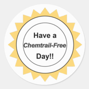 Jour libre de Chemtrail - autocollants