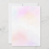 Jour magique Unicorn Arc en ciel Invitation Annive (Dos)