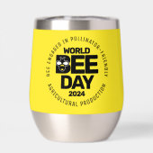 Jour mondial de l'abeille Pollinateur noir jaune (Arrière)