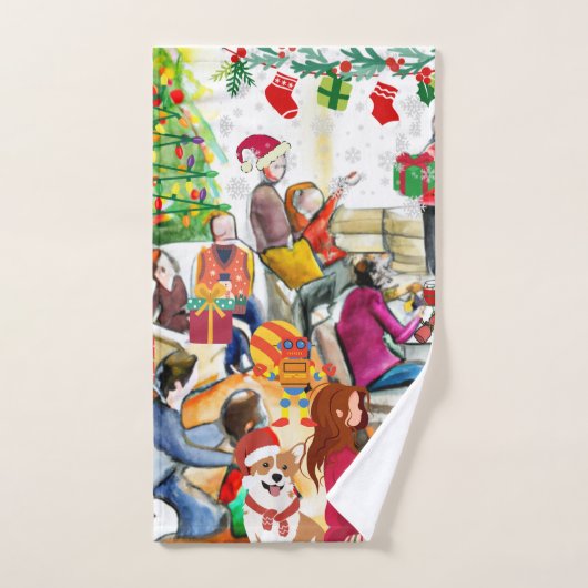 Jour Noël (Serviette à main)