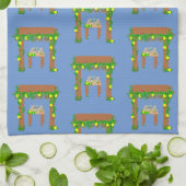 jour spécial Joyeux Sukkot Kitchen Serviette (Plié)