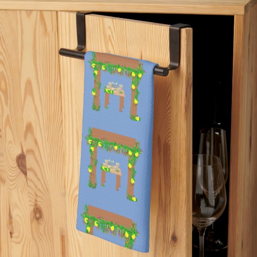 jour spécial Joyeux Sukkot Kitchen Serviette (Pliage en tiers)