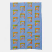jour spécial Joyeux Sukkot Kitchen Serviette (Vertical)