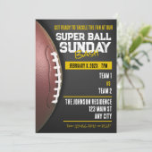 Jour Super Ball Dimanche Football Invitations (Debout devant)