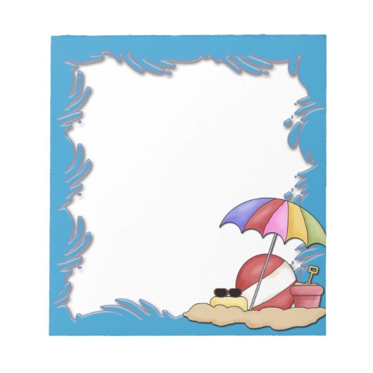 Jour Sur Le Bloc-Notes De Plage (Devant)