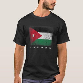 Jourdain T-shirt Jordanie Vintage Retro Drapeau