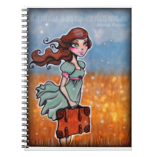 Journaal Inspirerend laptop voor reizen Notitieboek (Voorkant)