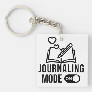Journaalmodus Aan Bullet Journaaldagboek Schrijven Sleutelhanger