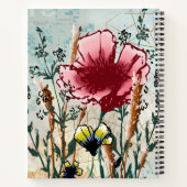 Journal à couverture rigide Fleur Sauvage (Dos)