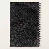 journal à l'aspect cuir noir (Verso)