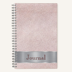 Journal à l'aspect cuir rose