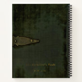 Journal à l'aspect velours moussu avec prose et po (Dos)