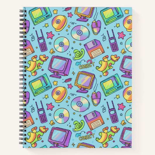 Journal à l'esthétique rétro tech Y2K (Devant)