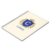 Journal à monogramme Royal Crest (Côté gauche)