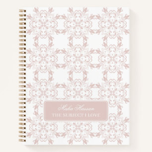Journal à motif vectoriel personnalisé Rose Blush