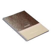 Journal à paillettes fausses rose rougissant (Côté Droit)