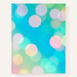 Journal à puces Aqua Bokeh / Carnet à linge