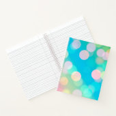 Journal à puces Aqua Bokeh / Carnet à linge (Intérieur)