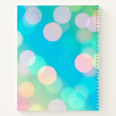 Journal à puces Aqua Bokeh / Carnet à linge (Dos)