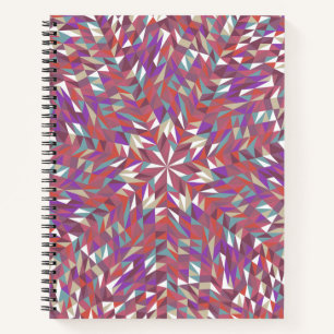 Journal à puces de mandala coloré / Carnet de lin