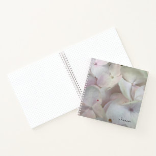 Journal à puces Pastel Pink Hydrangea Blossoms