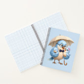 Journal à reliure spirale Famille Papa Oiseau (Intérieur)