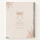 Journal à Ruban Rose Esthétique (Dos)