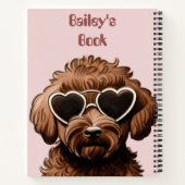 Journal à spirale pour chiots chiens de compagnie (Dos)