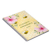 Journal abeilles nid d'abeilles rose fleurons coll (Côté Droit)