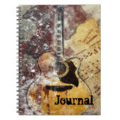 Journal abstrait de conception de guitare (Devant)