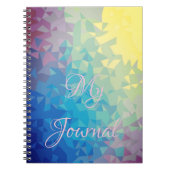 Journal Abstrait moderne coloré (Devant)