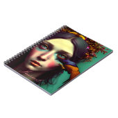 Journal Abstrait moderne de filles colorées (Côté gauche)